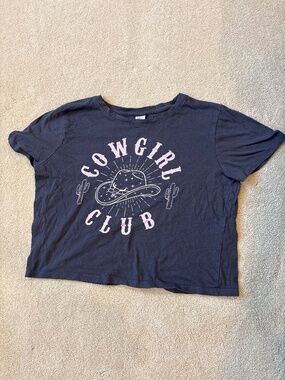 Angel energy cropped tee size medium